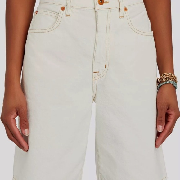 Slvrlake Women's White Denim High-Rise London Shorts Size 26 (MSRP $230) - Picture 1 of 12